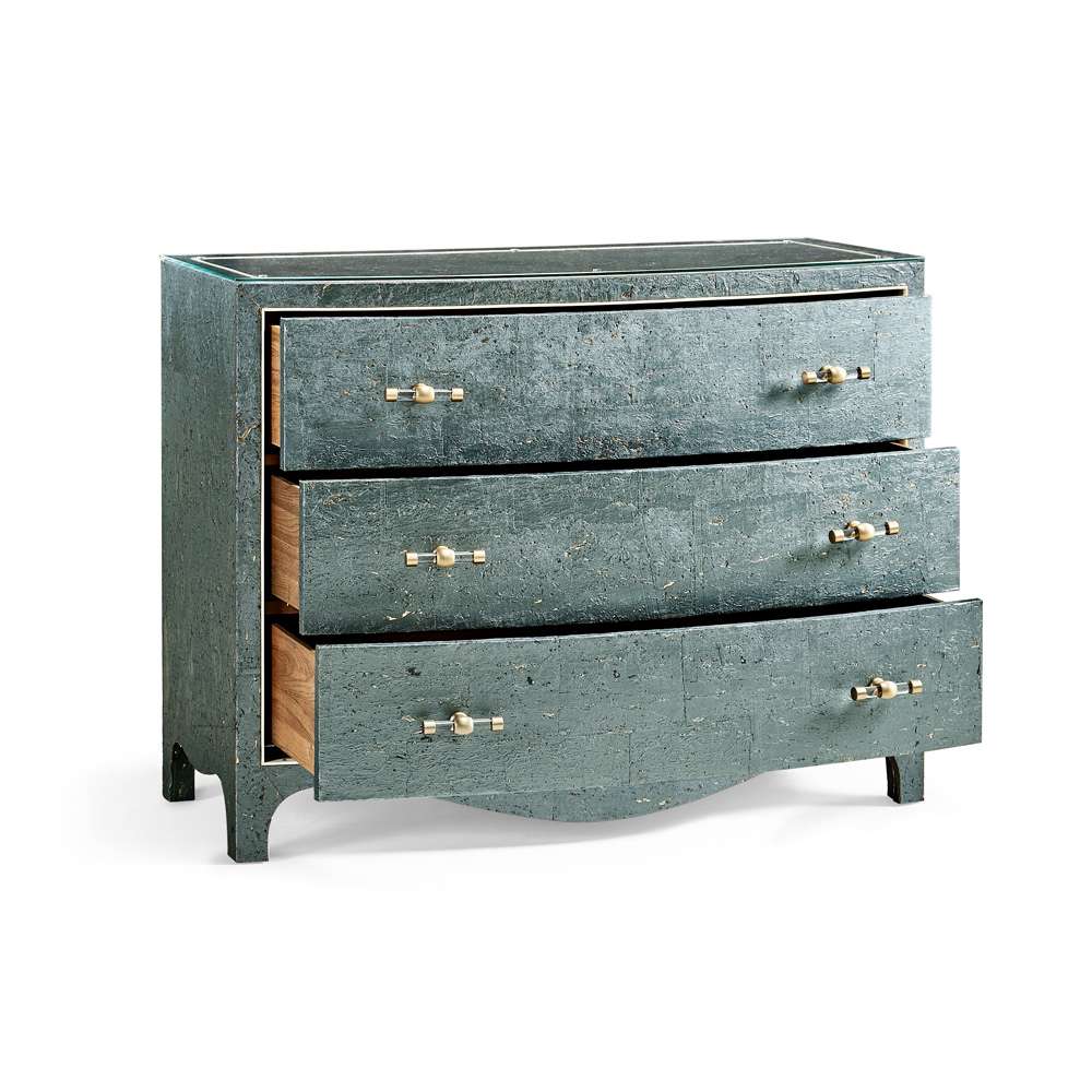 Jonathan Charles Fine Furniture - Water - Suberin Cork Bow Front Chest - 004-1-903-TCW veiw 2