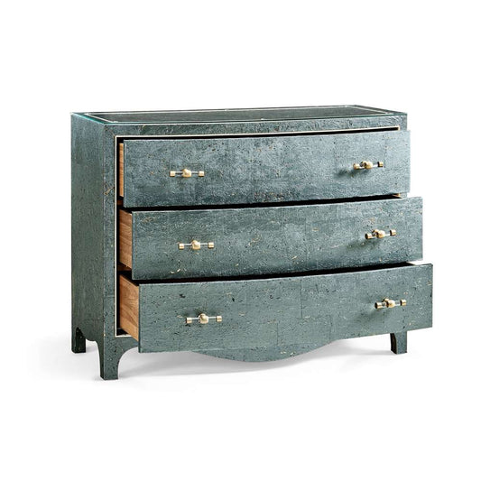 Jonathan Charles Fine Furniture - Water - Suberin Cork Bow Front Chest - 004-1-903-TCW veiw 2