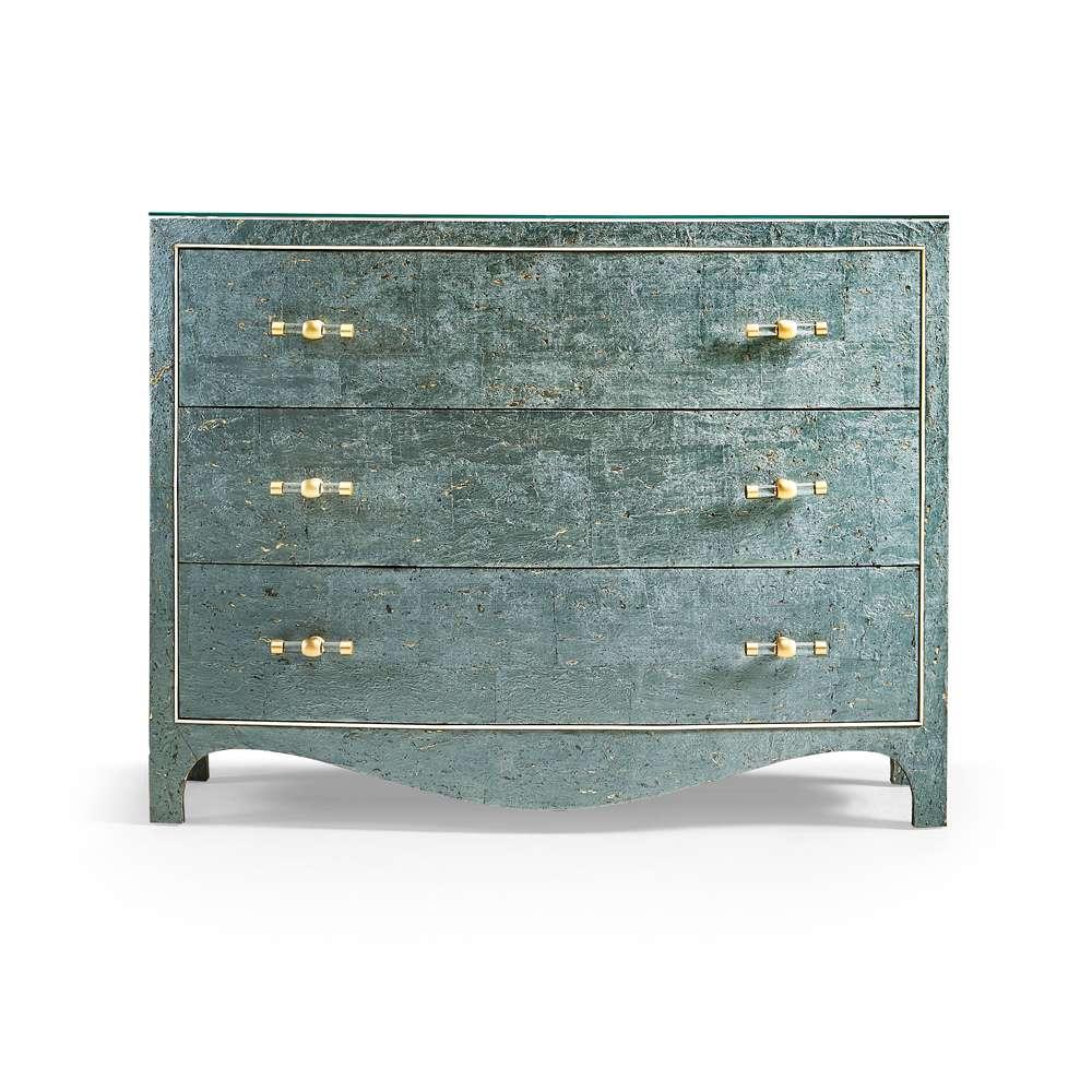 Jonathan Charles Fine Furniture - Water - Suberin Cork Bow Front Chest - 004-1-903-TCW veiw 3