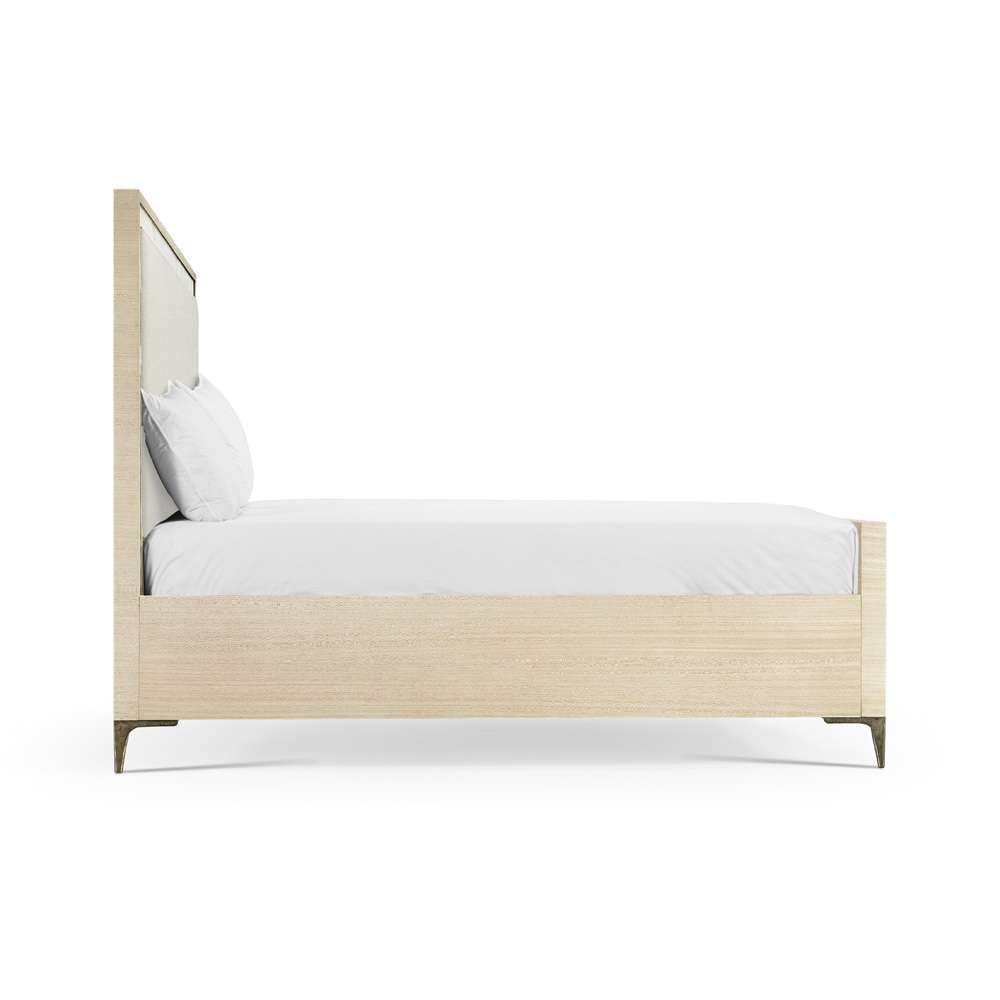 Jonathan Charles Fine Furniture - Water Tideline Bone & Linen King Upholstered Bed - 001-1-100-KOT veiw 3