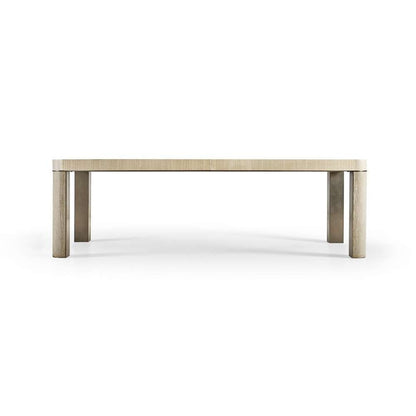 Jonathan Charles Fine Furniture - Water Upwelling Stone Leg Dining Table - 001-2-E60-TRV veiw 3