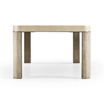 Jonathan Charles Fine Furniture - Water Upwelling Stone Leg Dining Table - 001-2-E60-TRV veiw 4