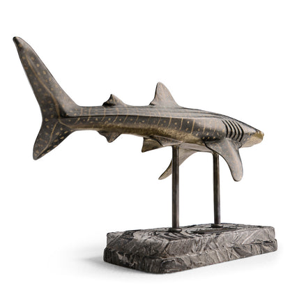 Jonathan Charles Fine Furniture - Whale Shark Bronze Statue with Marble Base - 496218-DRB view 12
