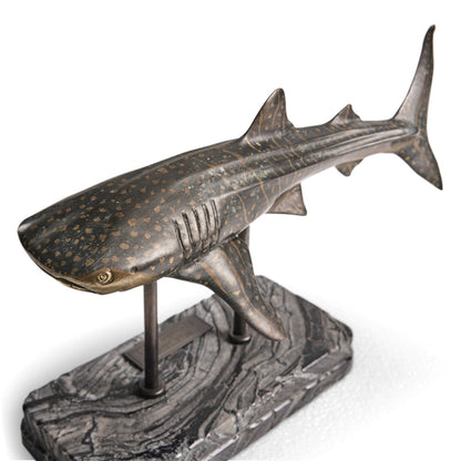 Jonathan Charles Fine Furniture - Whale Shark Bronze Statue with Marble Base - 496218-DRB view 14
