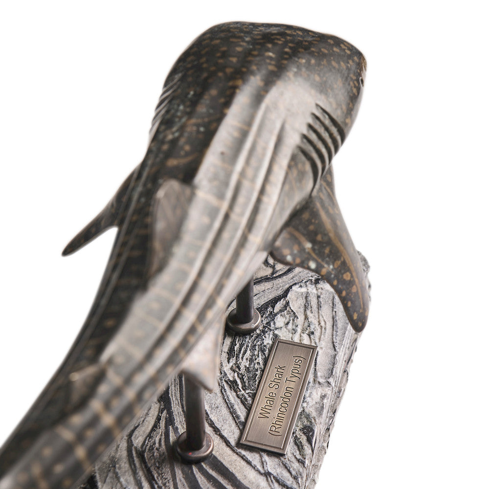 Jonathan Charles Fine Furniture - Whale Shark Bronze Statue with Marble Base - 496218-DRB view 16
