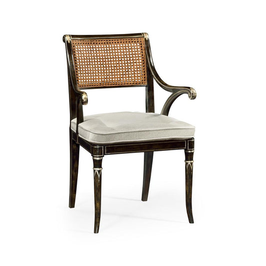 Jonathan Charles Fine Furniture - William Yeoward Linden Charcoal Wash Dining Arm Chair - 530121-AC-CHW veiw 1