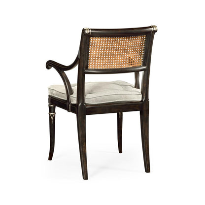 Jonathan Charles Fine Furniture - William Yeoward Linden Charcoal Wash Dining Arm Chair - 530121-AC-CHW veiw 3