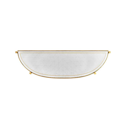 Jonathan Charles Fine Furniture - Luxe - Large Eglomise and Gilded Iron Demilune Console - 494149-G veiw 3