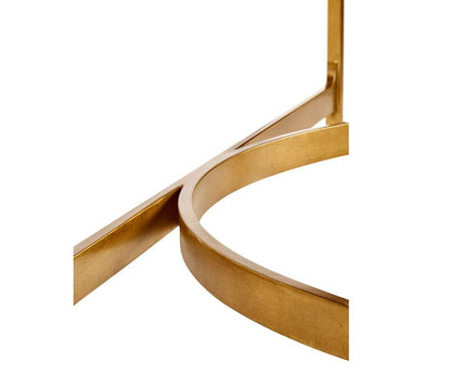 Jonathan Charles Fine Furniture - Luxe - Large Eglomise and Gilded Iron Demilune Console - 494149-G veiw 6