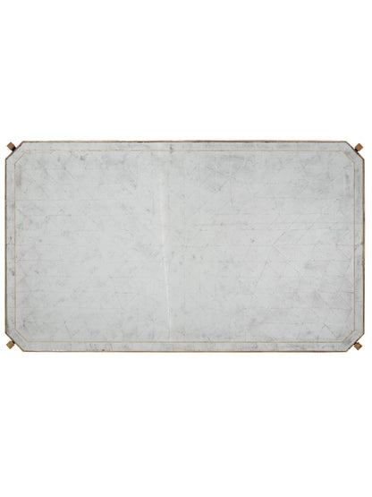 Jonathan Charles Fine Furniture - Luxe Eglomise and Gilded Iron Rectangular Coffee Table - 494144-G-GES veiw 4