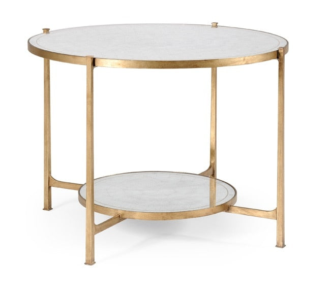 Jonathan Charles Fine Furniture - Luxe Eglomise and Gilt Iron Centre Table - 494104-G veiw 1