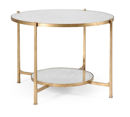 Jonathan Charles Fine Furniture - Luxe Eglomise and Gilt Iron Centre Table - 494104-G veiw 1