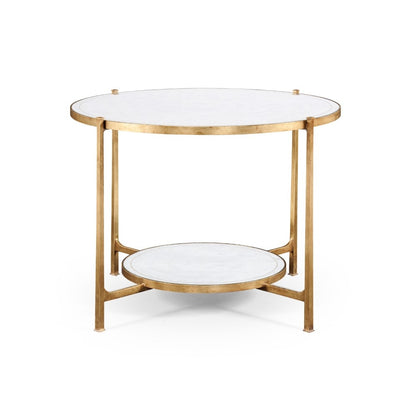 Jonathan Charles Fine Furniture - Luxe Eglomise and Gilt Iron Centre Table - 494104-G veiw 2