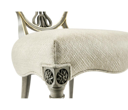 Jonathan Charles Fine Furniture - Buckingham - Sheraton Buckingham Grey and Gilded Dining Side Chair with Shield Back - 495819-SC-PBG-F200 veiw 5