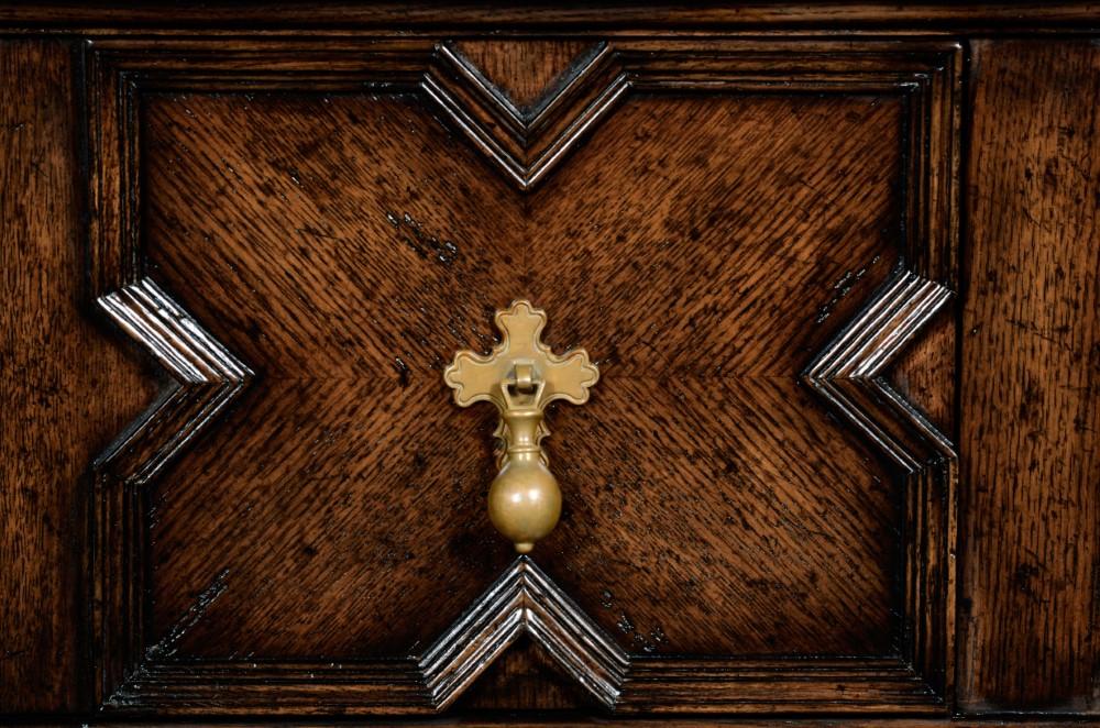 Jonathan Charles Fine Furniture - Sherwood Oak Tudor Style Dark Oak Buffet - 492988-TDO veiw 3