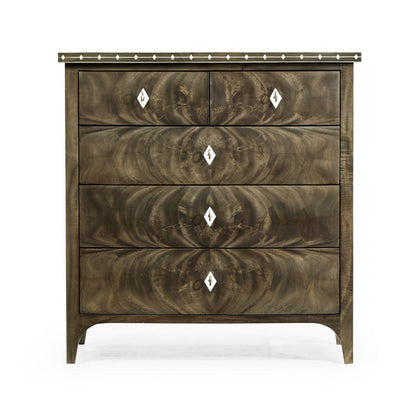 Jonathan Charles Fine Furniture - Buckingham - Small Bleached Mahogany Chest Of Drawers with Bone Inlay - 495832-MBL veiw 2
