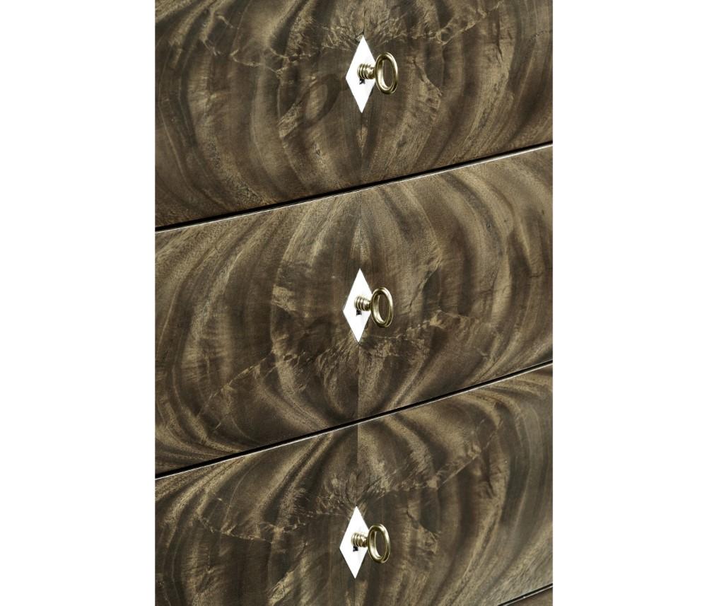 Jonathan Charles Fine Furniture - Buckingham - Small Bleached Mahogany Chest Of Drawers with Bone Inlay - 495832-MBL veiw 4