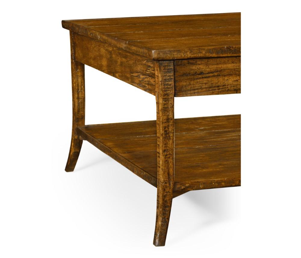 Jonathan Charles Fine Furniture - Casually Country - Square Coffee Table In Country Walnut - 491041-CFW veiw 5