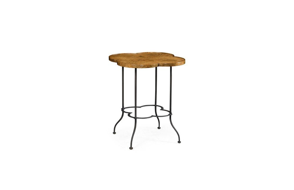 Jonathan Charles Fine Furniture - Sussex Quatrefoil Light Brown Chestnut Lamp Table - 491160-LBC veiw 3