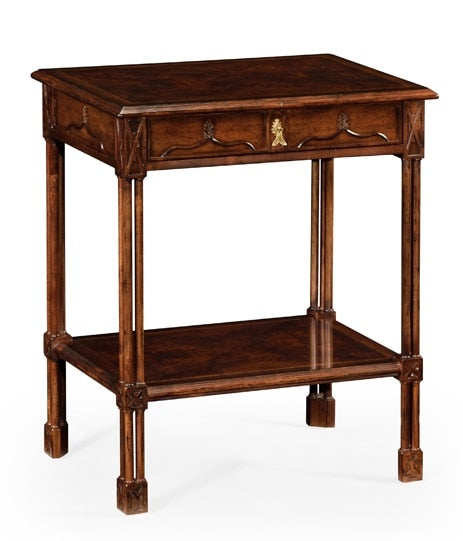 Jonathan Charles Fine Furniture - Tribeca Chippendale Gothic Rectangular Side Table - 493497-DCW veiw 1