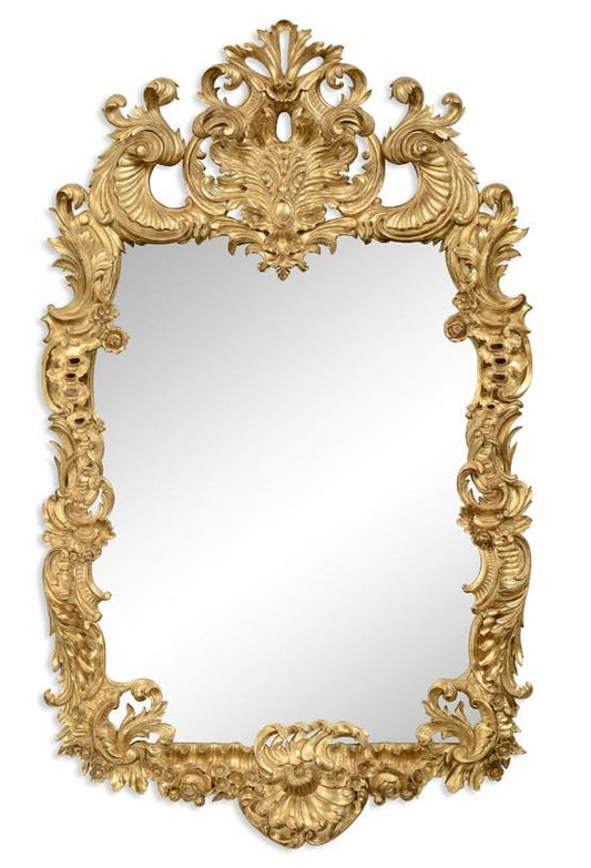 Jonathan Charles Fine Furniture - Versailles Finely Carved and Gilded Rococo Style Mirror - 494372-GIL veiw 1