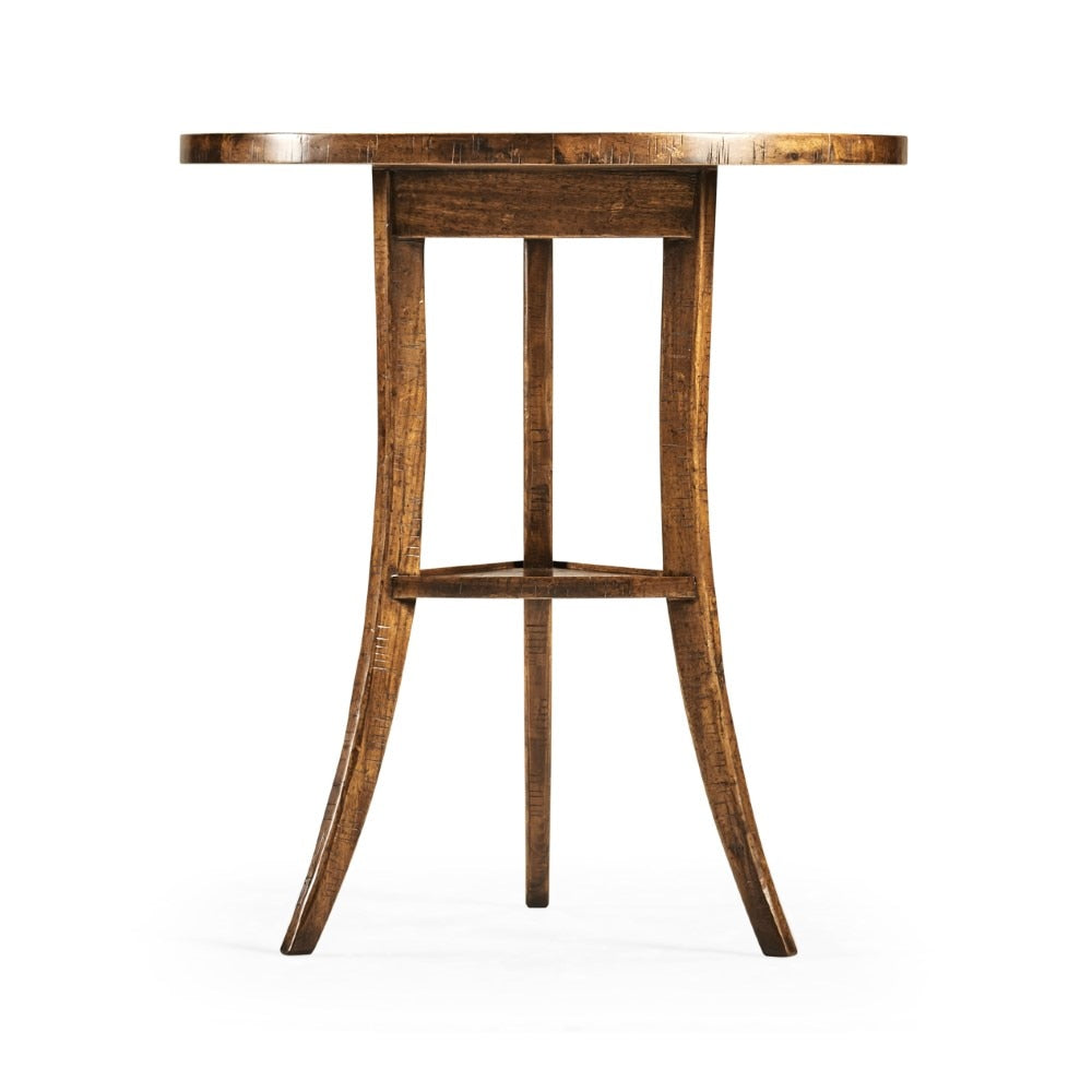 Jonathan Charles Fine Furniture - Casually Country - Walnut Country Style Round Lamp Table - 491022-CFW veiw 2