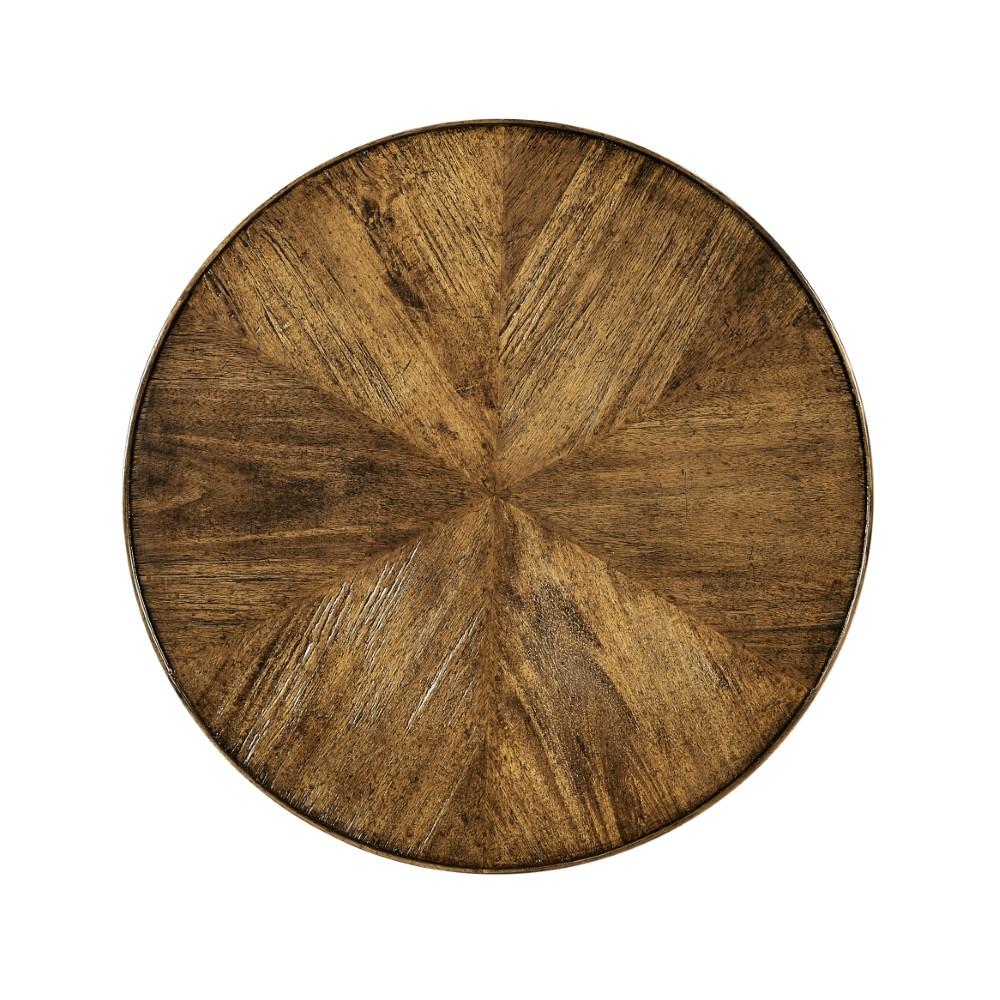Jonathan Charles Fine Furniture - Casually Country - Walnut Country Style Round Lamp Table - 491022-CFW veiw 3