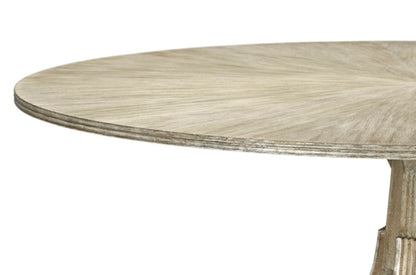 Jonathan Charles Fine Furniture - William Yeoward Country House Chic 70 Lacock Venetian White Oak Dining Table with Silver Guilding - 530054-70D-VWO veiw 5