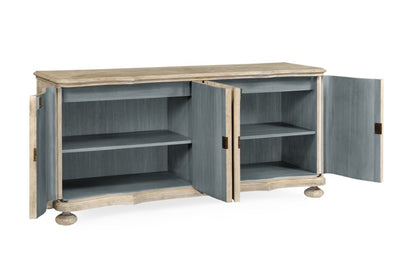 Jonathan Charles Fine Furniture - William Yeoward Country House Chic Belleville Washed Acacia Buffet - 530127-WAA veiw 2
