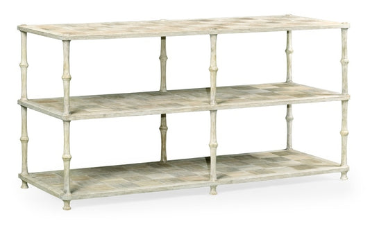 Jonathan Charles Fine Furniture - William Yeoward Country House Chic Bobbin Washed Acacia Console Table - 530206-WAA veiw 1