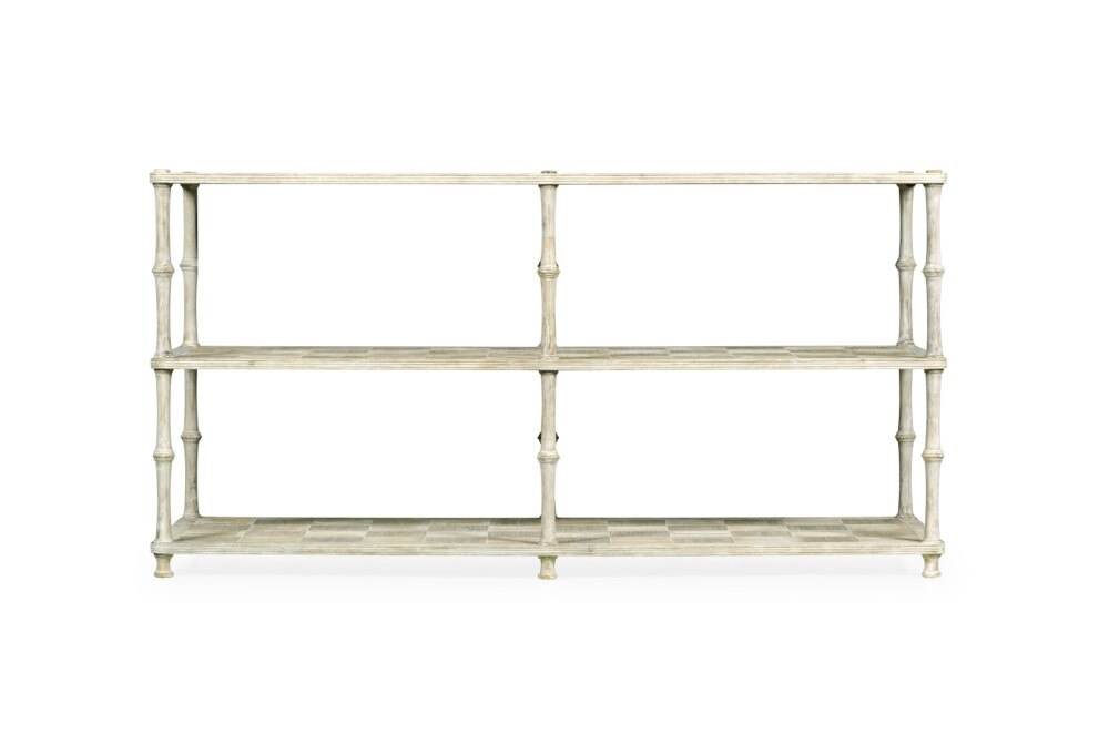 Jonathan Charles Fine Furniture - William Yeoward Country House Chic Bobbin Washed Acacia Console Table - 530206-WAA veiw 2