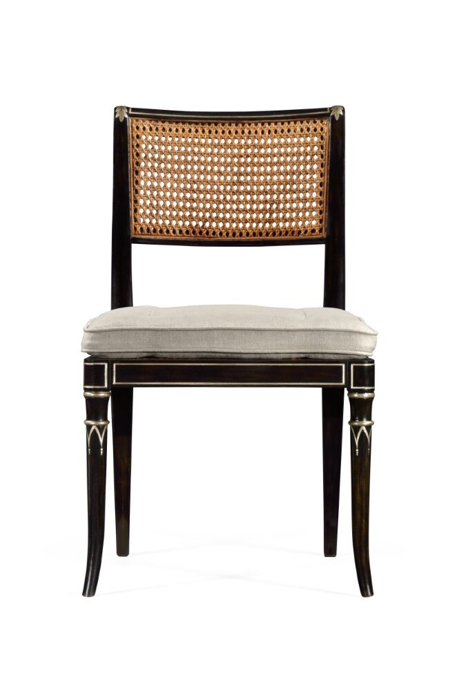 Jonathan Charles Fine Furniture - William Yeoward Uptown Classic Linden Charcoal Wash Dining Side Chair - 530121-SC-CHW veiw 2
