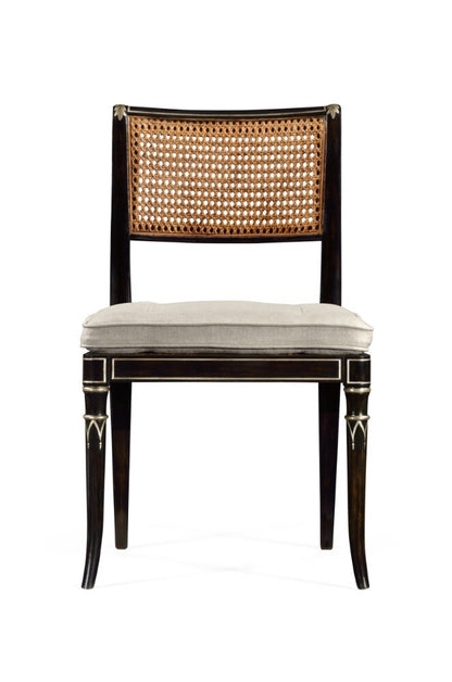 Jonathan Charles Fine Furniture - William Yeoward Uptown Classic Linden Charcoal Wash Dining Side Chair - 530121-SC-CHW veiw 2