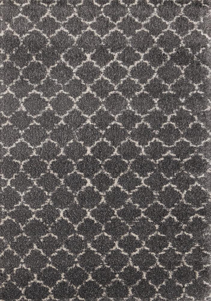 Kalora Interiors - Lane Grey Cream Lattice Luxury Rug, 710in x 112in - 336/921 240340