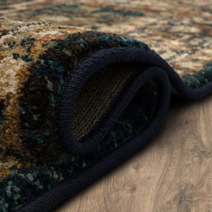Karastan - Alcantara Sapphire 5' 3" x 7' 10" Area Rug - 90807 50130 063094 IR view 2
