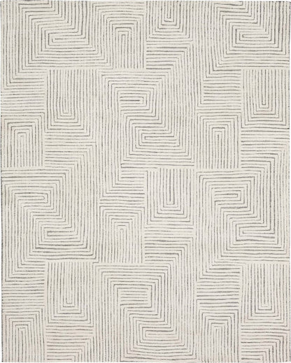 Karastan - Algiers Black/white 8' x 10' Area Rug - R1103 3512 096120 DJ view 1