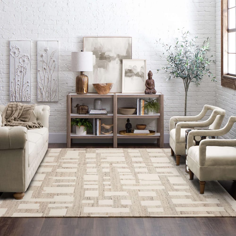 Karastan - Ardsley Place Ivory Natural 9' x 10' Area Rug - R1417 1043 108144 IR view 8