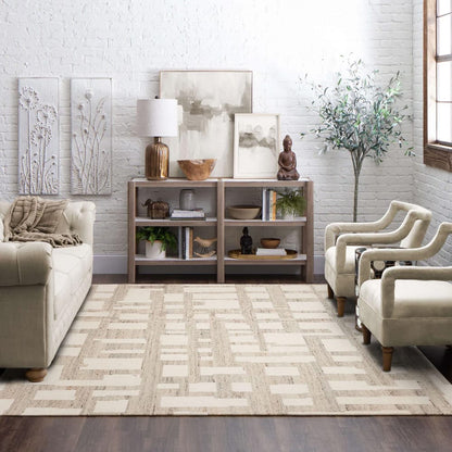 Karastan - Ardsley Place Ivory Natural 9' x 10' Area Rug - R1417 1043 108144 IR view 8