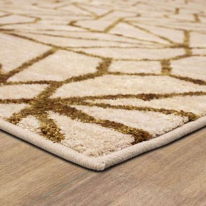 Karastan - Artisan by Scott Living Celeste Brushed Gold 5 3in x 7 10in Area Rug - 91680-10037-063094-SG veiw 4