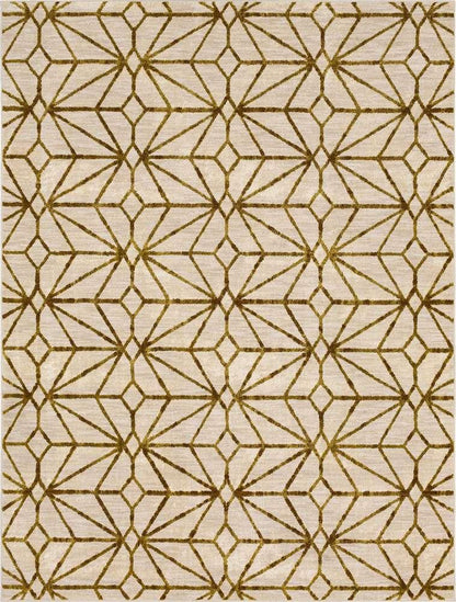 Karastan - Artisan by Scott Living Celeste Brushed Gold 9 6in x 12 11in Area Rug - 91680-10037-114155-SG veiw 1