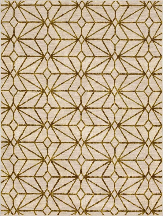 Karastan - Artisan by Scott Living Celeste Brushed Gold 9 6in x 12 11in Area Rug - 91680-10037-114155-SG veiw 1