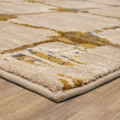 Karastan - Artisan by Scott Living Mirage Brushed Gold 2 x 3 Area Rug - 91678-10037-024036-SG veiw 4