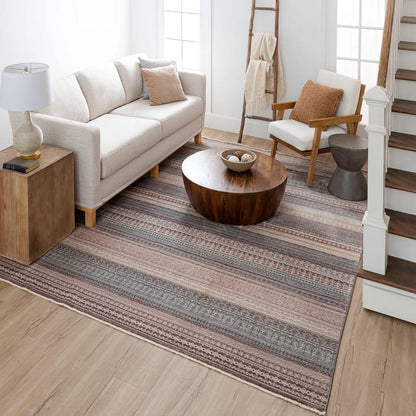Karastan - Caprice Grey 6' 7" x 9' 6" Area Rug - R1065 131 079114 IP view 9