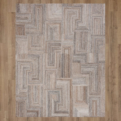 Karastan - Cloverdale Beige Steel 8' x 10' Area Rug - R1416 1041 096120 IR view 6