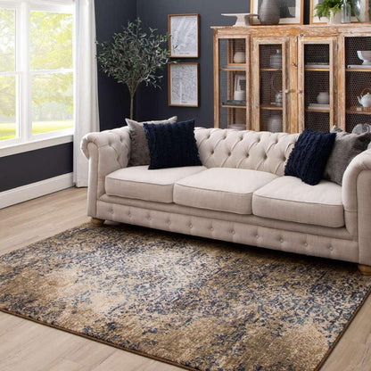 Karastan - Cosmopolitan Nirvana Indigo 5 3in x 7 10in Area Rug - 90953-50134-063094-VL veiw 4