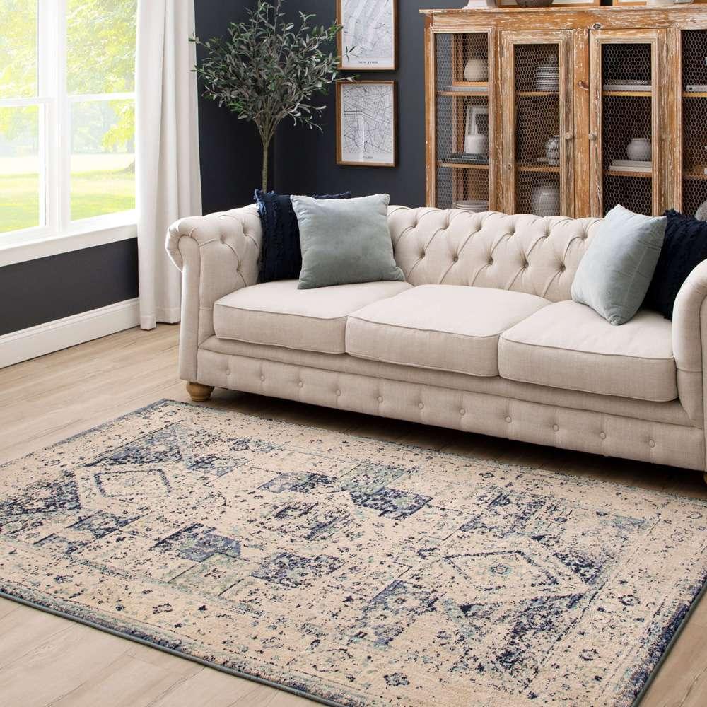 Karastan - Cosmopolitan Santee Indigo 5 3in x 7 10in Area Rug - 90960-50134-063094-IP veiw 4