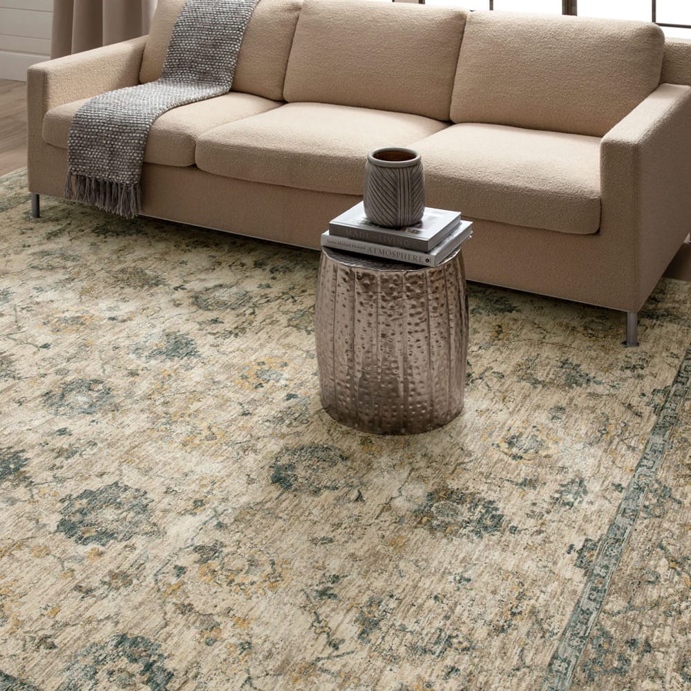 Karastan - Darica Cream 6' 7" x 9' 6" Area Rug - RG844 741 079114 IP view 9
