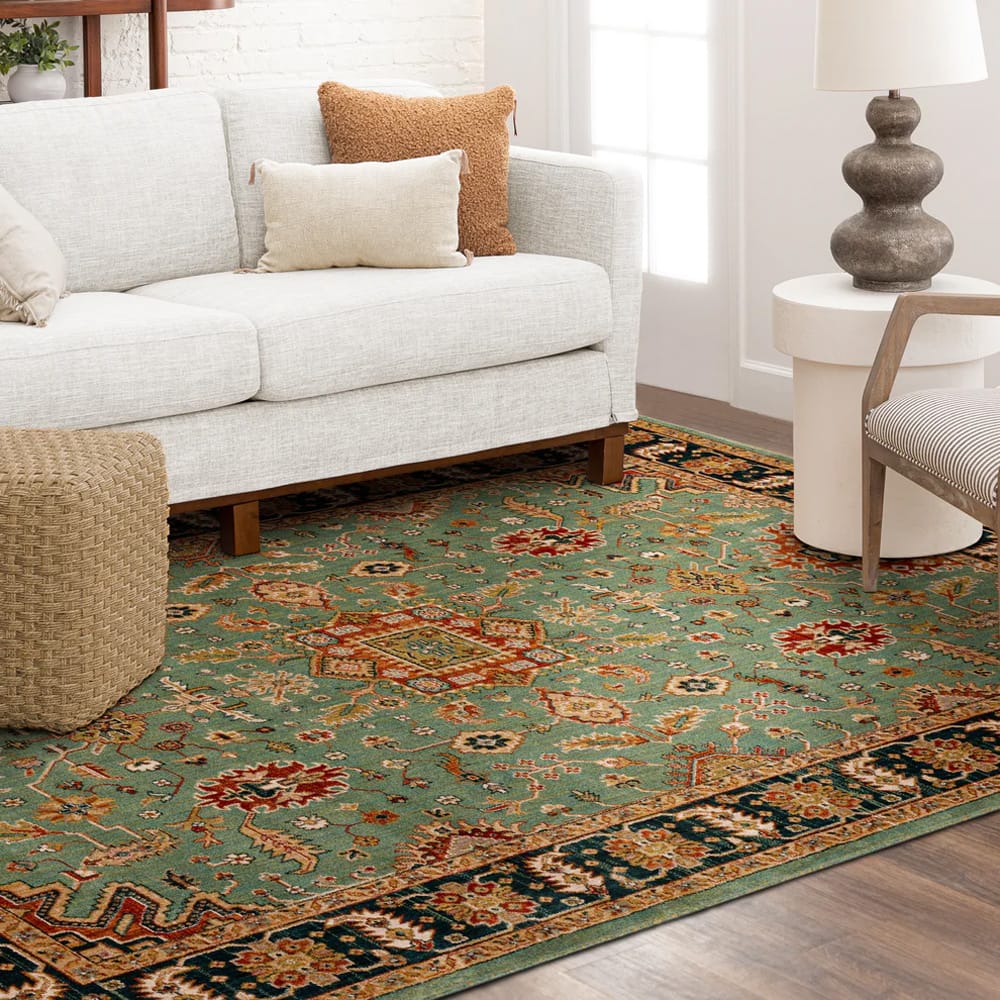 Karastan - Deir Aquamarine 5' 3" x 7' 10" Area Rug - 90665 50123 063094 IR view 8