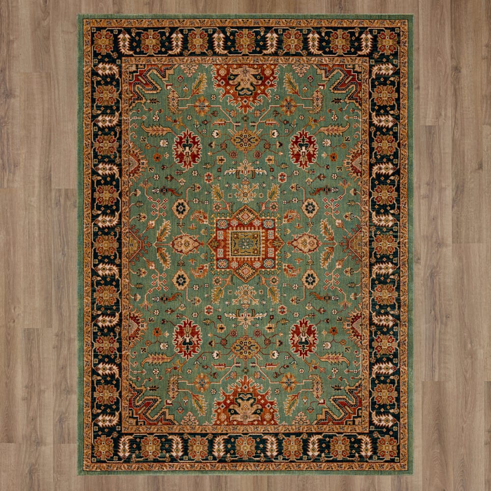 Karastan - Deir Aquamarine 9' 6" x 12' 11" Area Rug - 90665 50123 114155 IR view 7
