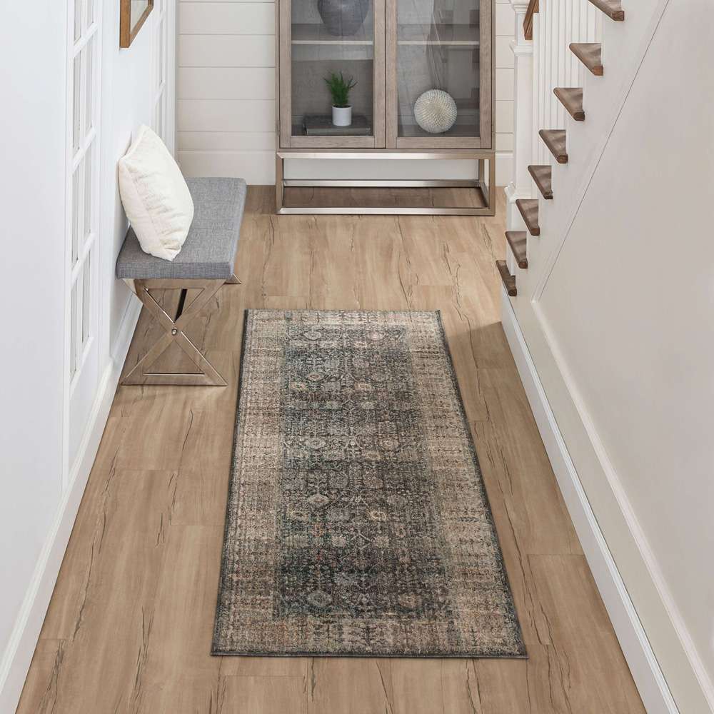 Karastan - Echo Grasole Denim 2 7in x 7 3in Area Rug - R1059-208-031087-IP veiw 5